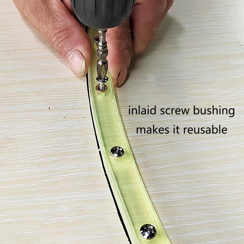 JCFANTS 78inch Flexible Curve Template, Router Template Woodworking Profiling Strip, Professional Contour Flexible Curve Tool Ideal for Wood Curve Pattern Making Tools (Green) - Image 4